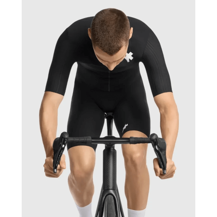 Koszulka ASSOS EQUIPE RS SHELL S11 Męska Wiosenno Jesienna Black Series