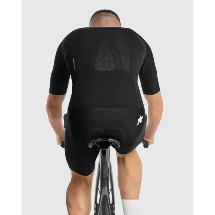 Koszulka ASSOS EQUIPE RS SHELL S11 Męska Wiosenno Jesienna Black Series