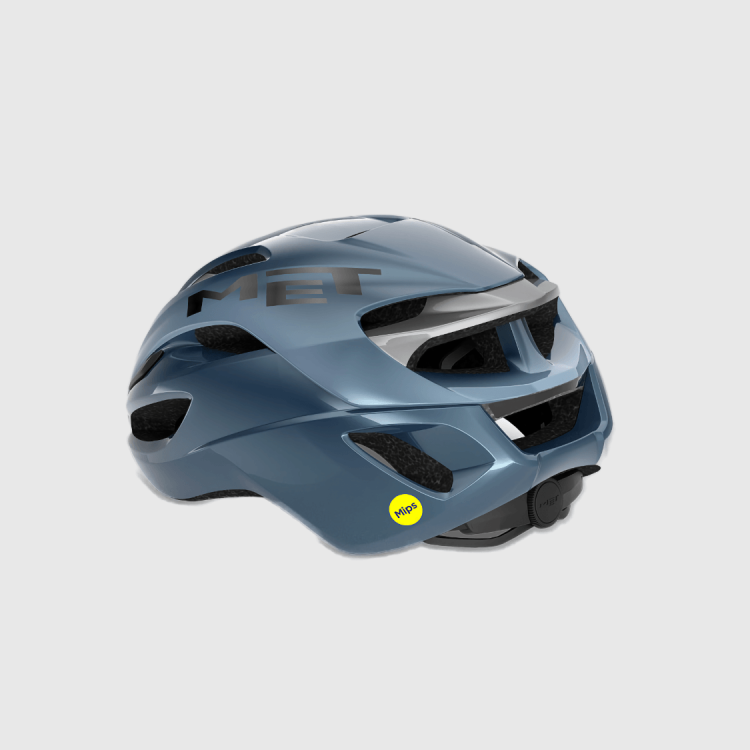 Kask Rowerowy MET RIVALE II MIPS navy silver glossy