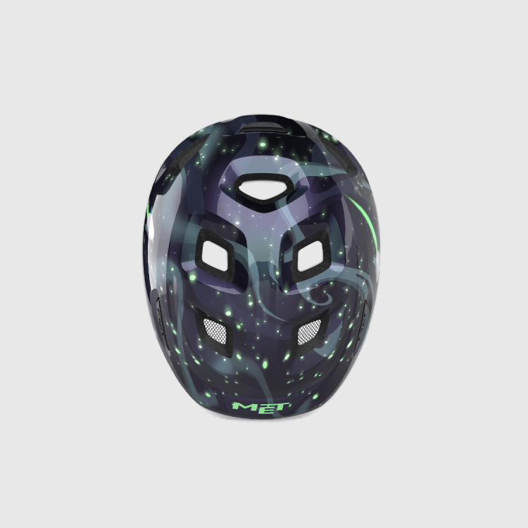 Kask Rowerowy MET HOORAY dziecięcy space glow in the dark
