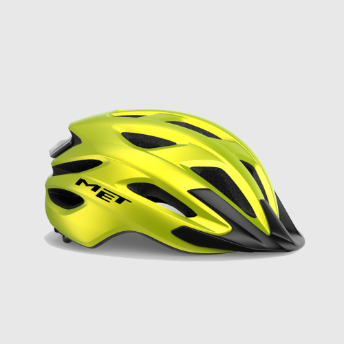 Kask Rowerowy MET CROSSOVER II lime yellow metallic matt