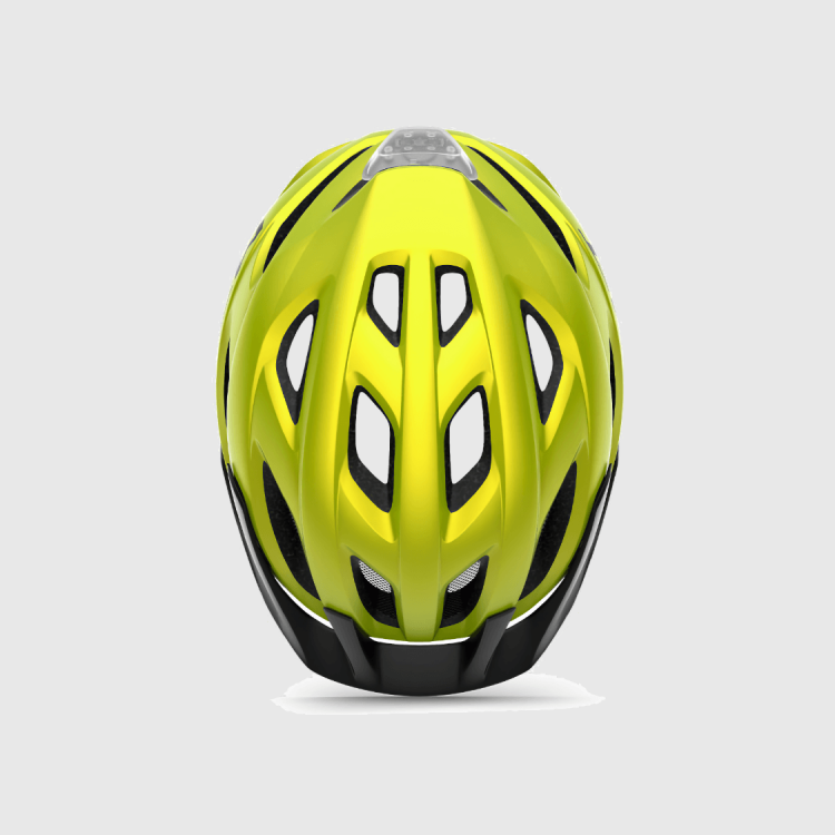 Kask Rowerowy MET CROSSOVER II lime yellow metallic matt