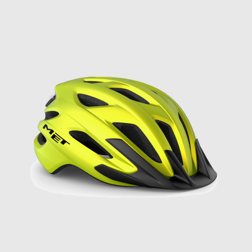 Kask Rowerowy MET CROSSOVER II lime yellow metallic matt