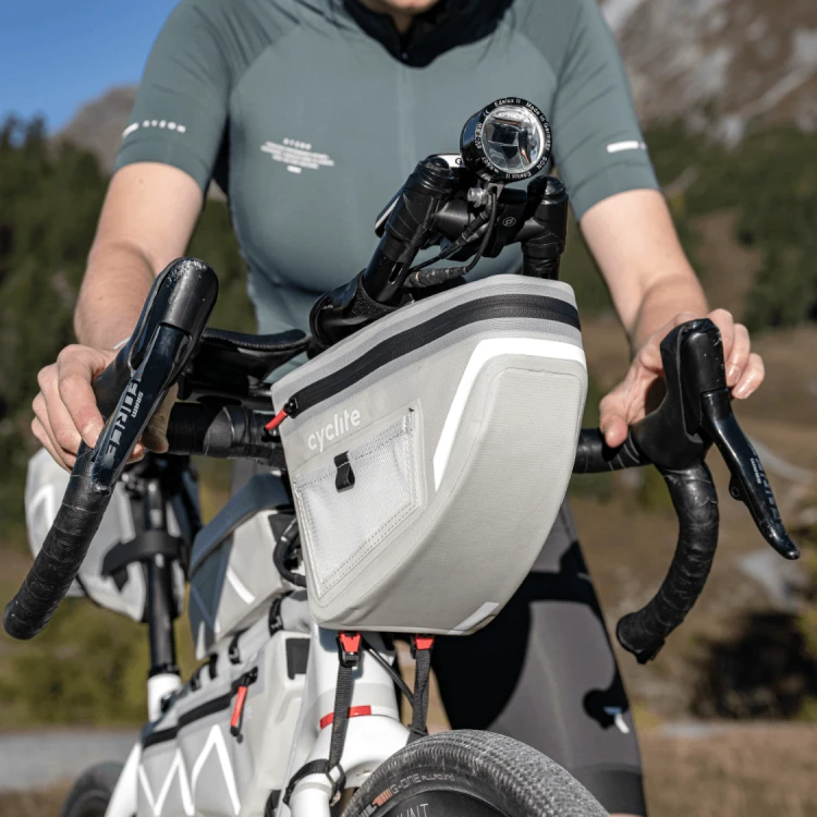 Torba na Kierownicę CYCLITE HANDLE BAR AERO BAG / 02 jasno szara