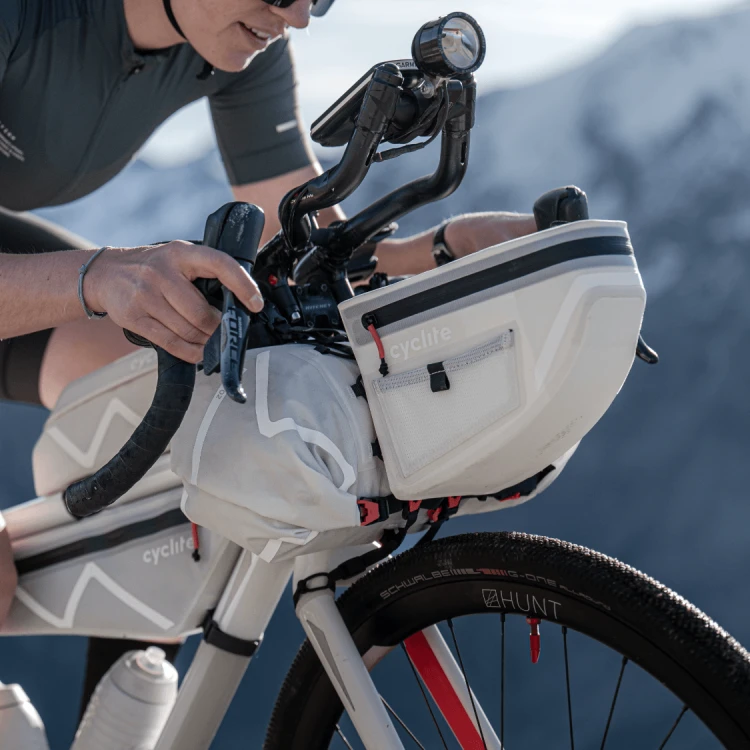 Torba na Kierownicę CYCLITE HANDLE BAR AERO BAG / 02 jasno szara