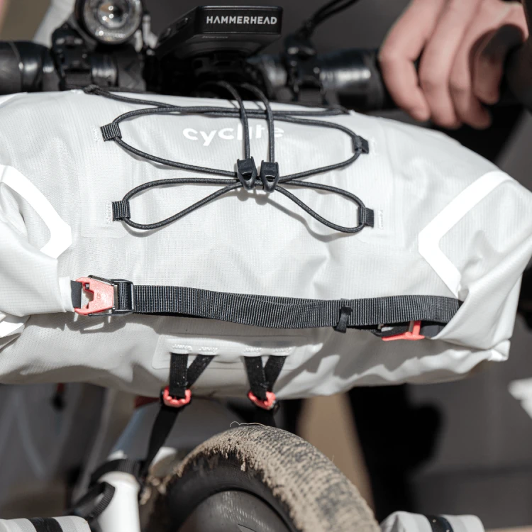 Torba na Kierownicę CYCLITE HANDLE BAR ROLL BAG / 02 jasno szara