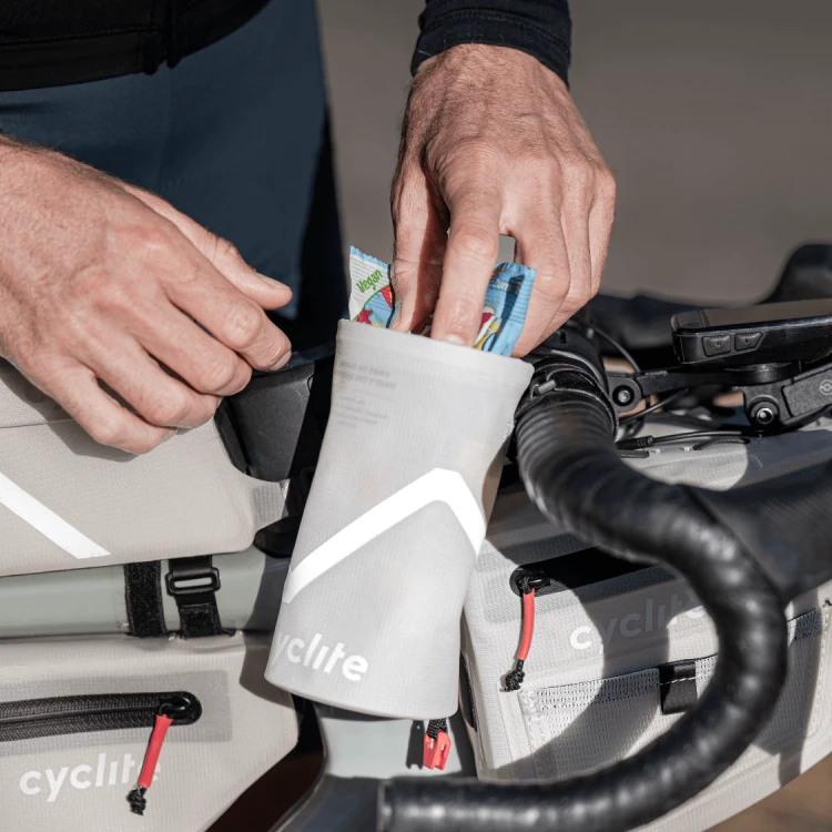 Torba na Kierownicę CYCLITE FOOD POUCH / 02 jasno szara