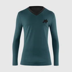Męska Koszulka Rowerowa TACTICA TECH T5 LS ASSOS Foundation Green
